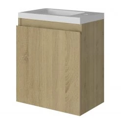 Allibert Salle de bain Porto Pack (2 éléments) - Imitation chêne -Meubles de salle de bain Soldes 2022 1000200121 200107 06140400006 DETAILS P000000001000200121