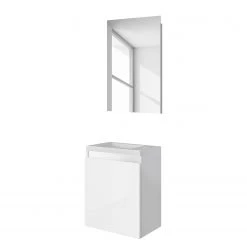 Allibert Salle de bain Porto Pack (2 éléments) - Blanc -Meubles de salle de bain Soldes 2022 1000200123 200107 06140400018 DETAILS P000000001000200123