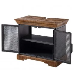 Ars manufacti Meuble sous vasque Hunter - Manguier massif / Métal - Manguier / Gris bleu -Meubles de salle de bain Soldes 2022 1000200129 200929 13365200005 DETAILS P000000001000200129