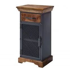 Ars manufacti Meuble bas Hunter - Manguier massif / Métal - Manguier / Gris bleu