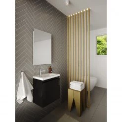 Allibert Salle de bain Porto Pack (2 éléments) - Noir