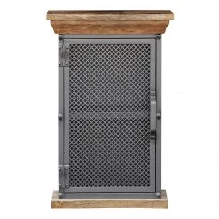 Ars manufacti Meuble haut Hunter - Manguier massif / Métal - Manguier / Gris bleu -Meubles de salle de bain Soldes 2022 1000200138 200731 13232100017 DETAILS P000000001000200138