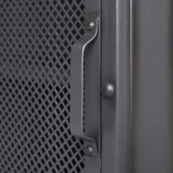 Ars manufacti Meuble haut Hunter - Manguier massif / Métal - Manguier / Gris bleu -Meubles de salle de bain Soldes 2022 1000200138 220407 100 DETAILS P000000001000200138