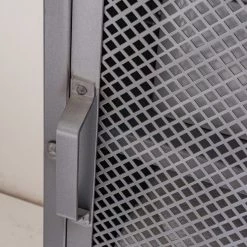 Ars manufacti Armoire colonne Hunter - Manguier massif / Métal - Manguier / Gris bleu -Meubles de salle de bain Soldes 2022 1000200140 210202 11194900011 DETAILS P000000001000200140