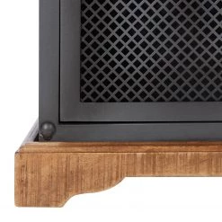 Ars manufacti Armoire colonne Hunter - Manguier massif / Métal - Manguier / Gris bleu -Meubles de salle de bain Soldes 2022 1000200140 220407 090 DETAILS P000000001000200140