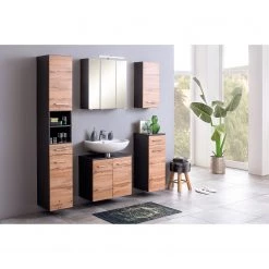 Giessbach Meuble haut Ternes - Imitation chêne wotan / Graphite -Meubles de salle de bain Soldes 2022 1000200929 200117 14105800028 MOOD DETAILS P000000001000200929 mood