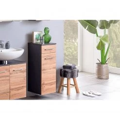 Giessbach Meuble bas Ternes - Imitation chêne wotan / Graphite -Meubles de salle de bain Soldes 2022 1000200941 200117 14110500087 MOOD DETAILS P000000001000200941 mood