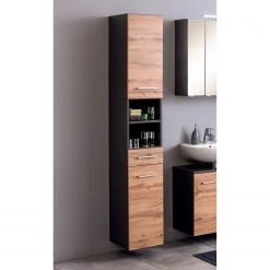 Giessbach Colonne de salle de bain Ternes - Imitation chêne wotan / Graphite -Meubles de salle de bain Soldes 2022 1000200942 200117 14110700099 MOOD DETAILS P000000001000200942 mood
