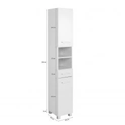 Giessbach Colonne de salle de bain Ternes - Imitation chêne wotan / Graphite -Meubles de salle de bain Soldes 2022 1000200942 200117 14110800107 SKETCH DETAILS P000000001000200942 sketch