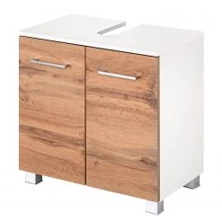 Giessbach Meuble sous lavabo Ternes - Imitation chêne wotan / Blanc