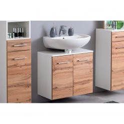 Giessbach Meuble sous lavabo Ternes - Imitation chêne wotan / Blanc -Meubles de salle de bain Soldes 2022 1000200944 200117 14110900123 MOOD DETAILS P000000001000200944 mood