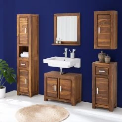 Ars Natura Armoire suspendue Ohio - Sheesham massif -Meubles de salle de bain Soldes 2022 1000200958 210202 13552200008 MOOD DETAILS P000000001000200958 mood