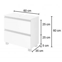 Giessbach Meuble sous lavabo Dante - Argent cendré / Graphite -Meubles de salle de bain Soldes 2022 1000201425 200204 17172500084 SKETCH DETAILS P000000001000201425 sketch