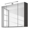 Giessbach Armoire de toilette Dante - Éclairage inclus - Graphite - Largeur : 80 cm -Meubles de salle de bain Soldes 2022 1000201435 200204 17173800203 IMAGE P000000001000201435