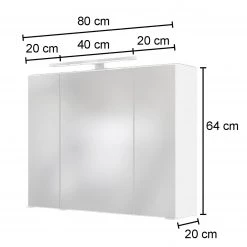 Giessbach Armoire de toilette Dante - Éclairage inclus - Graphite - Largeur : 80 cm -Meubles de salle de bain Soldes 2022 1000201435 200204 17173800213 SKETCH DETAILS P000000001000201435 sketch