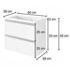 Giessbach Meuble vasque Dante - <br>Meuble avec vasque en fonte minérale - Argent cendré / Graphite -Meubles de salle de bain Soldes 2022 1000201446 200204 17175100341 SKETCH DETAILS P000000001000201446 sketch