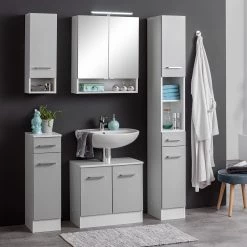 Giessbach Meuble bas Skanste - Gris clair - Largeur : 25 cm -Meubles de salle de bain Soldes 2022 1000201842 200115 06133900073 MOOD DETAILS P000000001000201842 mood
