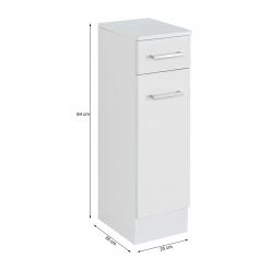 Giessbach Meuble bas Skanste - Gris clair - Largeur : 25 cm -Meubles de salle de bain Soldes 2022 1000201842 200115 06133900079 SKETCH DETAILS P000000001000201842 sketch