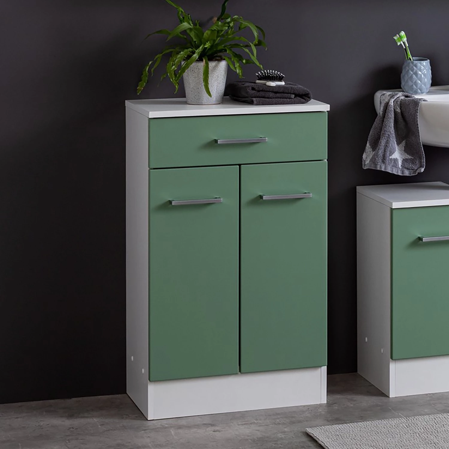 Giessbach Meuble bas Skanste - Vert - Largeur : 50 cm 5 Giessbach Meuble bas Skanste - Vert - Largeur : 50 cm – Image 3