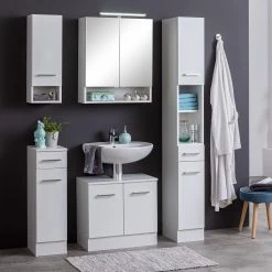 Giessbach Meuble bas Skanste - Blanc - Largeur : 25 cm -Meubles de salle de bain Soldes 2022 1000201846 200115 06134000111 MOOD DETAILS P000000001000201846 mood