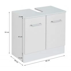 Giessbach Meuble sous lavabo Skanste I - Blanc -Meubles de salle de bain Soldes 2022 1000201850 200115 06134100153 SKETCH DETAILS P000000001000201850 sketch