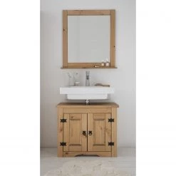 Maison Belfort Meuble sous lavabo Finca Rustica - Epicéa naturel -Meubles de salle de bain Soldes 2022 1000201860 210121 07025400002 MOOD DETAILS P000000001000201860 mood
