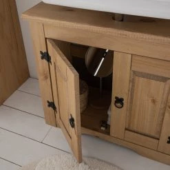 Maison Belfort Meuble sous lavabo Finca Rustica - Epicéa naturel -Meubles de salle de bain Soldes 2022 1000201860 210121 07025500003 DETAILS P000000001000201860