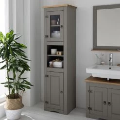 Maison Belfort Colonne de salle de bain Finca Rustica - Pin gris -Meubles de salle de bain Soldes 2022 1000201874 210121 07032700019 MOOD DETAILS P000000001000201874 mood