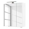 Giessbach Armoire de toilette Corno - Éclairage inclus - Blanc - Largeur : 60 cm -Meubles de salle de bain Soldes 2022 1000201878 200121 13132200109 IMAGE P000000001000201878