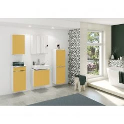 Giessbach Armoire de toilette Corno - Éclairage inclus - Blanc - Largeur : 60 cm -Meubles de salle de bain Soldes 2022 1000201878 200121 13132200112 MOOD DETAILS P000000001000201878 mood