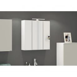 Giessbach Armoire de toilette Corno - Éclairage inclus - Blanc - Largeur : 60 cm -Meubles de salle de bain Soldes 2022 1000201878 200121 13132200114 MOOD DETAILS P000000001000201878 mood