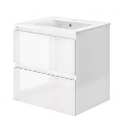 Allibert Salle de bain Livo I (2 éléments) - Éclairage intégré - Blanc -Meubles de salle de bain Soldes 2022 1000202179 200122 07275600005 DETAILS P000000001000202179