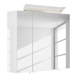 Posseik Armoire de toilette Homeline - Blanc brillant - Largeur : 70 cm