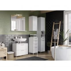 Germania Salle de bain Arvada VI (3 éléments) - Éclairage inclus - Blanc -Meubles de salle de bain Soldes 2022 1000205936 200221 13364100056 MOOD DETAILS P000000001000205936 mood