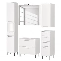 Germania Salle de bain Arvada II (5 éléments) - Éclairage inclus - Blanc -Meubles de salle de bain Soldes 2022 1000205937 200221 13364200071 DETAILS P000000001000205937