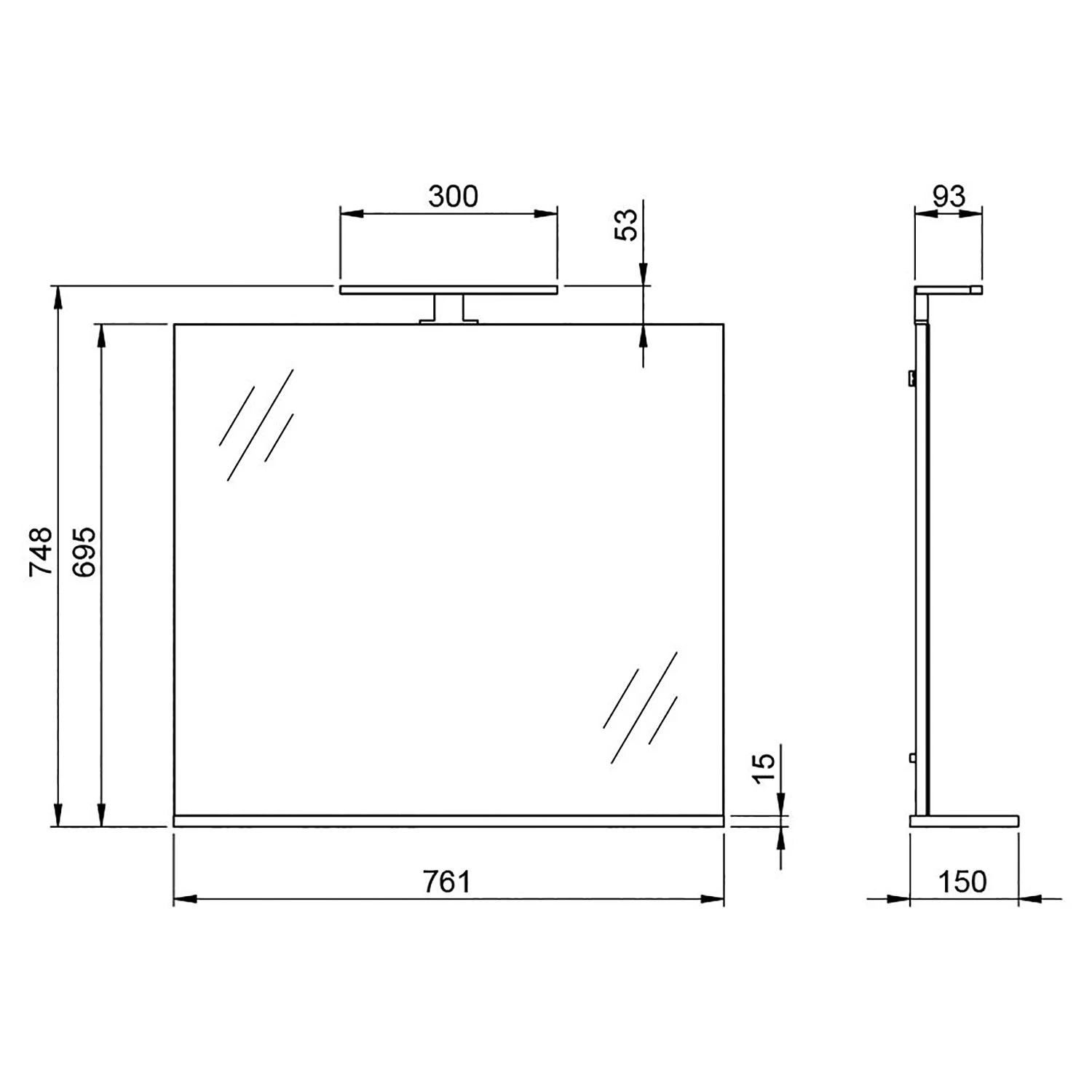 Germania Salle de bain Arvada V (5 éléments) - Éclairage inclus - Blanc 19 Germania Salle de bain Arvada V (5 éléments) - Éclairage inclus - Blanc – Image 17