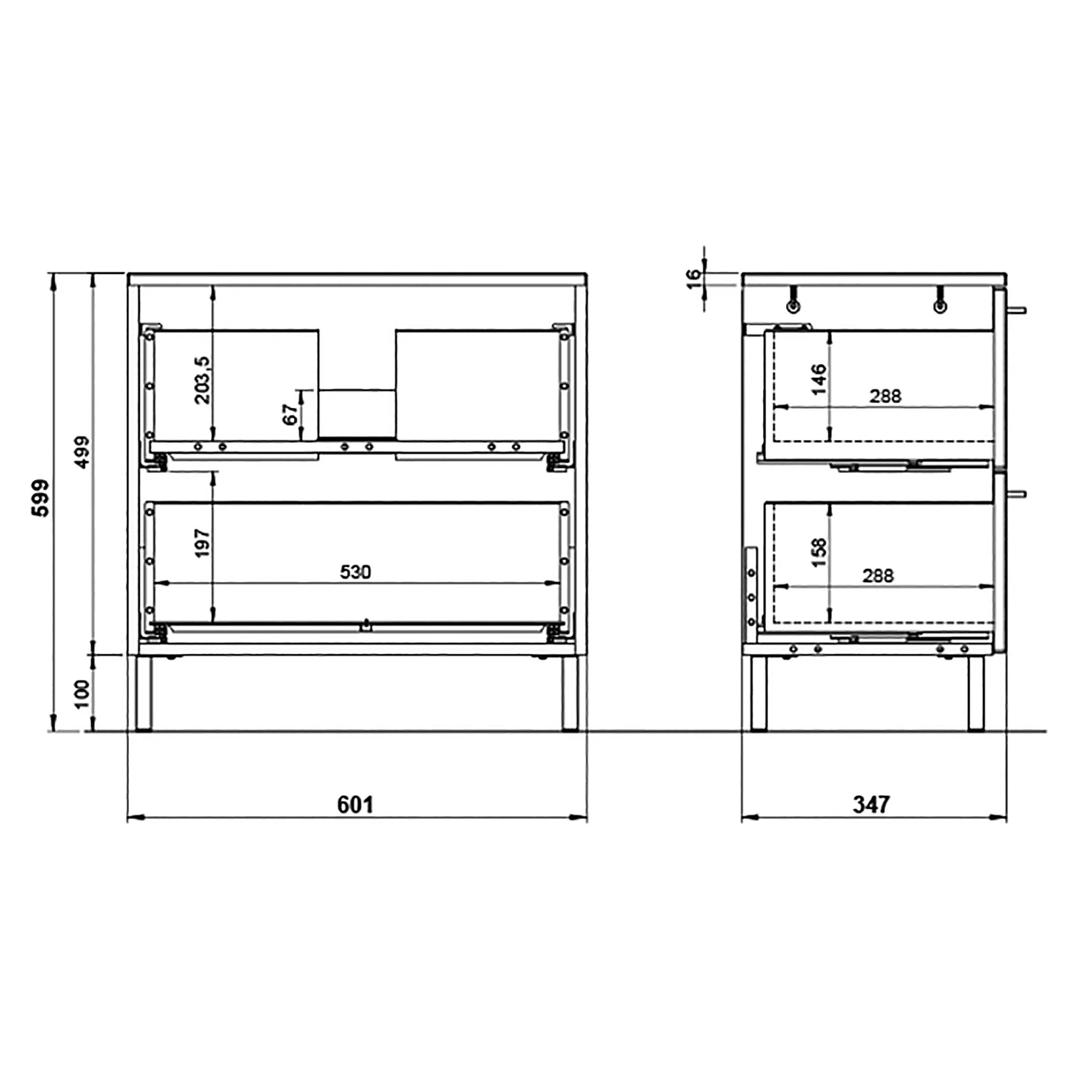 Germania Salle de bain Arvada V (5 éléments) - Éclairage inclus - Blanc 20 Germania Salle de bain Arvada V (5 éléments) - Éclairage inclus - Blanc – Image 18