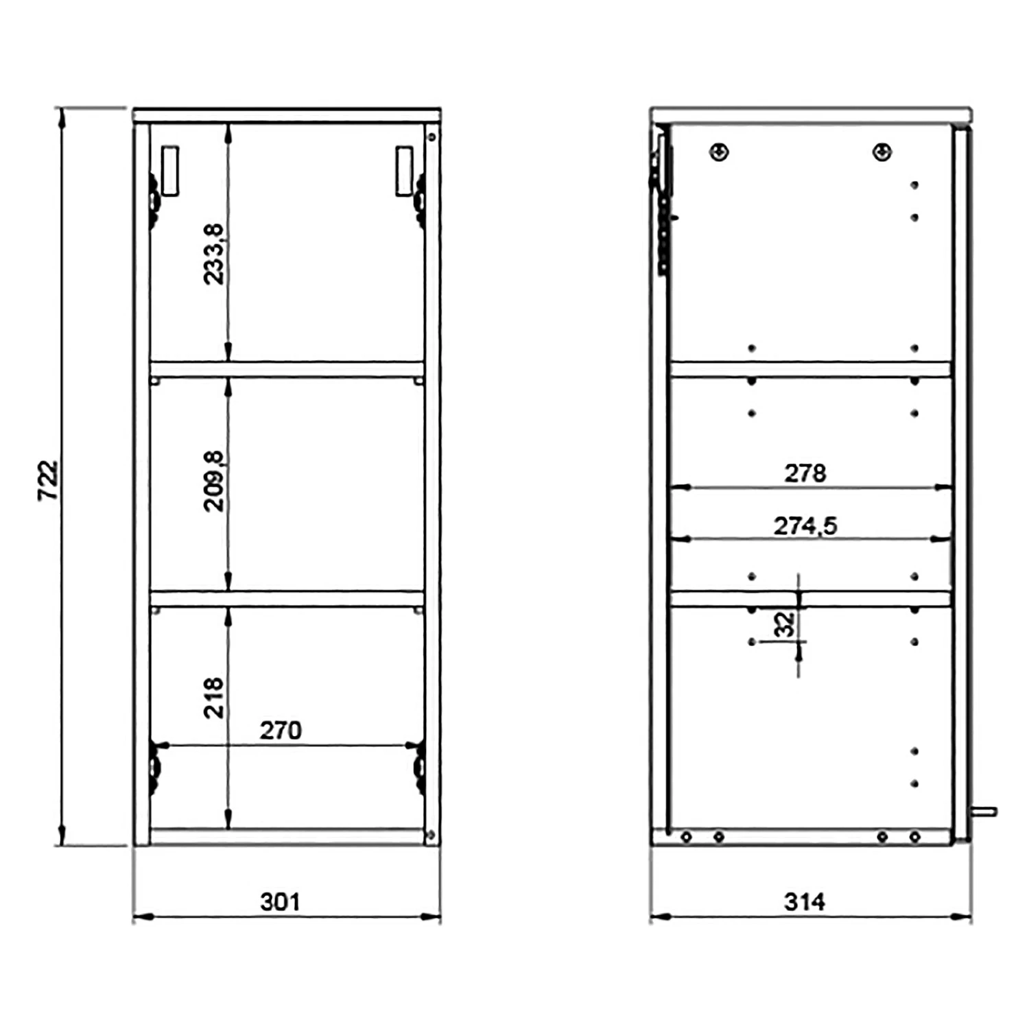 Germania Salle de bain Arvada V (5 éléments) - Éclairage inclus - Blanc 21 Germania Salle de bain Arvada V (5 éléments) - Éclairage inclus - Blanc – Image 19