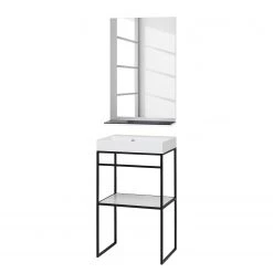 Schildmeyer Salle de bain Moris (2 éléments) - Blanc / Noir -Meubles de salle de bain Soldes 2022 1000207393 200306 14295000055 DETAILS P000000001000207393