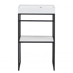 Schildmeyer Salle de bain Moris (2 éléments) - Blanc / Noir -Meubles de salle de bain Soldes 2022 1000207393 200306 14295000057 DETAILS P000000001000207393