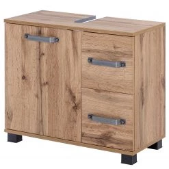 Schildmeyer Salle de bain Milan II (5 éléments) - Éclairage inclus - Imitation chêne rustique -Meubles de salle de bain Soldes 2022 1000207398 220221 035 DETAILS P000000001000207398