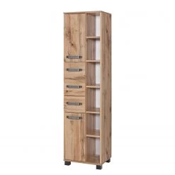 Schildmeyer Salle de bain Milan II (5 éléments) - Éclairage inclus - Imitation chêne rustique -Meubles de salle de bain Soldes 2022 1000207398 220221 045 DETAILS P000000001000207398