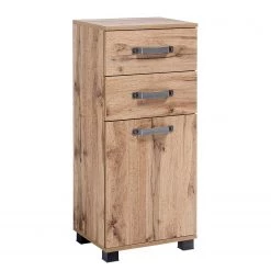 Schildmeyer Salle de bain Milan II (5 éléments) - Éclairage inclus - Imitation chêne rustique -Meubles de salle de bain Soldes 2022 1000207398 220221 065 DETAILS P000000001000207398