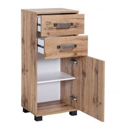 Schildmeyer Salle de bain Milan II (5 éléments) - Éclairage inclus - Imitation chêne rustique -Meubles de salle de bain Soldes 2022 1000207398 220221 070 DETAILS P000000001000207398