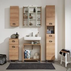 Pelipal Meuble sous lavabo Quickset 353 - imitation chêne Riviera -Meubles de salle de bain Soldes 2022 1000207446 200304 15013600011 MOOD DETAILS P000000001000207446 mood