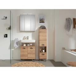 Pelipal Armoire de salle de bain Quickset 353 - Imitation chêne Riviera -Meubles de salle de bain Soldes 2022 1000207447 200304 15013700018 MOOD DETAILS P000000001000207447 mood