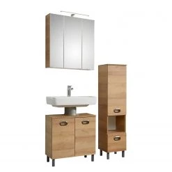 Pelipal Salle de bain Buca III (3 éléments) - Imitation chêne Riviera -Meubles de salle de bain Soldes 2022 1000207456 200304 15014200066 DETAILS P000000001000207456