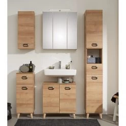 Pelipal Salle de bain Buca IV (5 éléments) - Imitation chêne Riviera