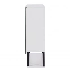 Fredriks Armoire de toilette Zaddy - Blanc mat / Noir -Meubles de salle de bain Soldes 2022 1000207869 211111 145534000050 DETAILS P000000001000207869
