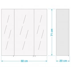 Posseik Armoire de toilette Nusa - blanc -Meubles de salle de bain Soldes 2022 1000208508 211209 1643000000508 SKETCH DETAILS P000000001000208508 sketch